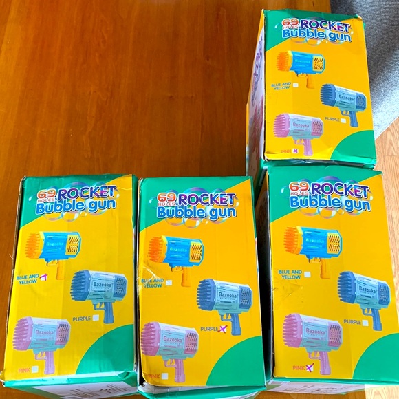 NEW IN BOX BUBBLE GUN BAZOOKA  ordered from og website in 3 different colors - Picture 5 of 7